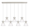 Newton Cone - 7 Light - 52 inch - Polished Nickel - Linear Pendant (127-410-1PS-PN-G411-8CL)