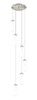 Owego - 6 Light - 16 inch - Brushed Satin Nickel - Multi Pendant (116-451-1P-SN-G451-4GWH)