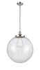 Beacon - 1 Light - 18 inch - Polished Chrome - Stem Hung - Pendant (201S-PC-G202-18-LED)