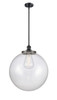 Beacon - 1 Light - 18 inch - Matte Black - Stem Hung - Pendant (201S-BK-G204-18-LED)