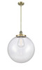 Beacon - 1 Light - 18 inch - Antique Brass - Stem Hung - Pendant (201S-AB-G202-18-LED)