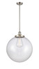 Beacon - 1 Light - 18 inch - Brushed Satin Nickel - Stem Hung - Pendant (201S-SN-G204-18)