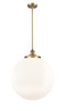 Beacon - 1 Light - 18 inch - Brushed Brass - Stem Hung - Pendant (201S-BB-G201-18)