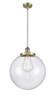 Beacon - 1 Light - 16 inch - Antique Brass - Stem Hung - Pendant (201S-AB-G202-16-LED)
