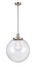 Beacon - 1 Light - 16 inch - Brushed Satin Nickel - Stem Hung - Pendant (201S-SN-G202-16)
