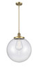 Beacon - 1 Light - 16 inch - Brushed Brass - Stem Hung - Pendant (201S-BB-G204-16)