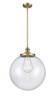 Beacon - 1 Light - 16 inch - Brushed Brass - Stem Hung - Pendant (201S-BB-G202-16)