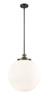 Beacon - 1 Light - 16 inch - Black Antique Brass - Stem Hung - Pendant (201S-BAB-G201-16)