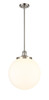 Beacon - 1 Light - 14 inch - Brushed Satin Nickel - Stem Hung - Pendant (201S-SN-G201-14)