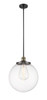 Beacon - 1 Light - 14 inch - Black Antique Brass - Stem Hung - Pendant (201S-BAB-G202-14)
