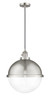 Hampden - 1 Light - 13 inch - Brushed Satin Nickel - Cord hung - Pendant (201CSW-SN-HFS-122-SN-LED)