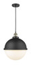 Hampden - 1 Light - 13 inch - Black Antique Brass - Cord hung - Pendant (201C-BAB-HFS-121-BK-LED)