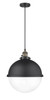 Hampden - 1 Light - 13 inch - Black Antique Brass - Cord hung - Pendant (201CSW-BAB-HFS-122-BK)