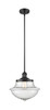 Oxford - 1 Light - 12 inch - Matte Black - Stem Hung - Mini Pendant (201S-BK-G544-LED)