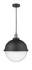 Hampden - 1 Light - 13 inch - Black Antique Brass - Cord hung - Pendant (201C-BAB-HFS-124-BK)