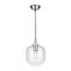 Single 1 Light Pendant In Satin Nickel & Polished Brass (AC11641CL)
