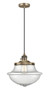 Oxford - 1 Light - 12 inch - Brushed Brass - Cord hung - Mini Pendant (201CSW-BB-G544)