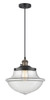 Oxford - 1 Light - 12 inch - Black Antique Brass - Cord hung - Mini Pendant (201CSW-BAB-G542)