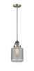 Stanton - 1 Light - 6 inch - Antique Brass - Cord hung - Mini Pendant (201CSW-AB-G262)