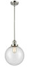 Beacon - 1 Light - 10 inch - Polished Nickel - Stem Hung - Mini Pendant (201S-PN-G204-10-LED)