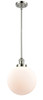 Beacon - 1 Light - 10 inch - Polished Nickel - Stem Hung - Mini Pendant (201S-PN-G201-10-LED)
