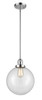 Beacon - 1 Light - 10 inch - Polished Chrome - Stem Hung - Mini Pendant (201S-PC-G202-10-LED)