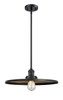 Appalachian - 1 Light - 16 inch - Matte Black - Stem Hung - Mini Pendant (201S-BK-MFR-BK-16-LED)