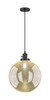 Beacon - 1 Light - 12 inch - Matte Black - Cord hung - Mini Pendant (201CSW-BK-G208-12)
