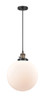 Beacon - 1 Light - 12 inch - Black Antique Brass - Cord hung - Mini Pendant (201CSW-BAB-G201-12)