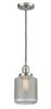 Stanton - 1 Light - 6 inch - Brushed Satin Nickel - Cord hung - Mini Pendant (201C-SN-G262)