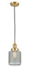 Stanton - 1 Light - 6 inch - Satin Gold - Cord hung - Mini Pendant (201C-SG-G262)