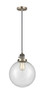 Beacon - 1 Light - 10 inch - Antique Brass - Cord hung - Mini Pendant (201CSW-AB-G204-10-LED)