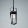 Artcraft Lighting Carriage 1 Light Pendant Black (AC11701BK)