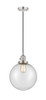 Beacon - 1 Light - 10 inch - Polished Nickel - Cord hung - Mini Pendant (201CSW-PN-G204-10)