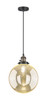 Beacon - 1 Light - 10 inch - Black Antique Brass - Cord hung - Mini Pendant (201CSW-BAB-G208-10)