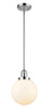 Beacon - 1 Light - 8 inch - Polished Chrome - Stem Hung - Mini Pendant (201S-PC-G201-8-LED)