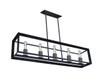 Vineyard 5 Light Matte Black Island Light (AC10065)