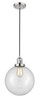 Beacon - 1 Light - 10 inch - Polished Nickel - Cord hung - Mini Pendant (201C-PN-G202-10)
