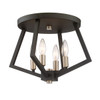 Breezy Point 4 Light Bronze Flush Mount (AC10683BZ)