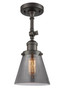 Cone - 1 Light - 6 inch - Oil Rubbed Bronze - Semi-Flush Mount (201F-OB-G63)