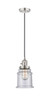 Canton - 1 Light - 6 inch - Polished Nickel - Cord hung - Mini Pendant (201CSW-PN-G184-LED)