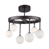 Melrose LED Bronze Semi-Flush Mount (AC6622)