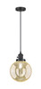 Beacon - 1 Light - 8 inch - Matte Black - Cord hung - Mini Pendant (201CSW-BK-G208-8)
