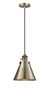 Appalachian - 1 Light - 8 inch - Antique Brass - Cord hung - Mini Pendant (201CSW-AB-M13-AB)