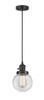 Beacon - 1 Light - 6 inch - Matte Black - Cord hung - Mini Pendant (201CSW-BK-G202-6-LED)