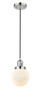 Beacon - 1 Light - 6 inch - Polished Nickel - Cord hung - Mini Pendant (201C-PN-G201-6-LED)
