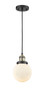 Beacon - 1 Light - 6 inch - Black Antique Brass - Cord hung - Mini Pendant (201C-BAB-G201-6-LED)