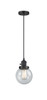 Beacon - 1 Light - 6 inch - Matte Black - Cord hung - Mini Pendant (201CSW-BK-G204-6)
