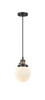 Beacon - 1 Light - 6 inch - Black Antique Brass - Cord hung - Mini Pendant (201CSW-BAB-G201-6)