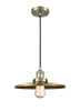 Appalachian - 1 Light - 12 inch - Antique Brass - Cord hung - Mini Pendant (201C-AB-MFR-AB-12)